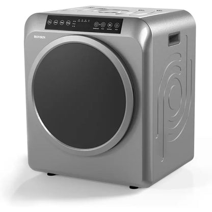Portable Clothes Dryer, 3.5 Cu.Ft 13.2 lbs Compact Laundry Dryer, 110V Electric Front Load Dryer with Touch Screen & Stainless Steel Drum for Apartments, RVs & Dorms, Grey