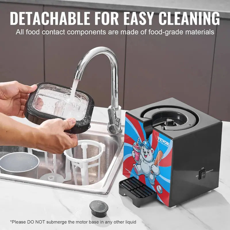 Slushy Machine for Home, 34oz Countertop Margarita & Frozen Drink Maker, Food-Grade Slushie Machine for DIY Smoothies, Cocktails & Kids Parties