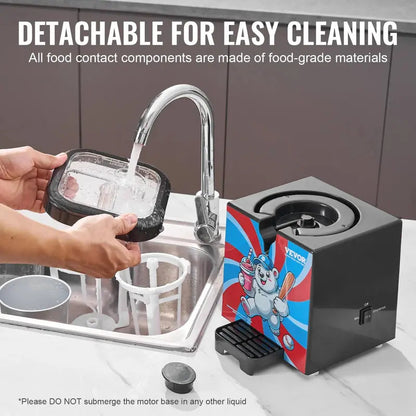 Slushy Machine for Home, 34oz Countertop Margarita & Frozen Drink Maker, Food-Grade Slushie Machine for DIY Smoothies, Cocktails & Kids Parties