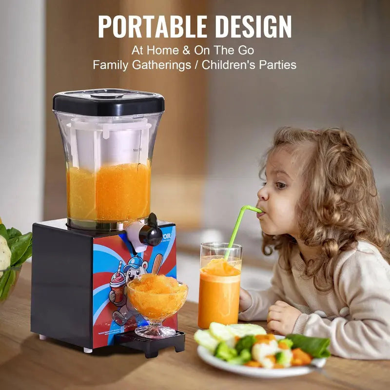 Slushy Machine for Home, 34oz Countertop Margarita & Frozen Drink Maker, Food-Grade Slushie Machine for DIY Smoothies, Cocktails & Kids Parties