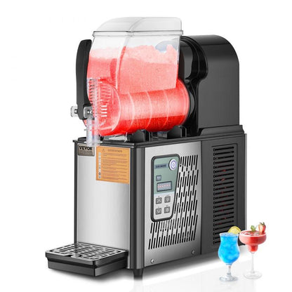 Slushy Machine for Home, 34oz Countertop Margarita & Frozen Drink Maker, Food-Grade Slushie Machine for DIY Smoothies, Cocktails & Kids Parties