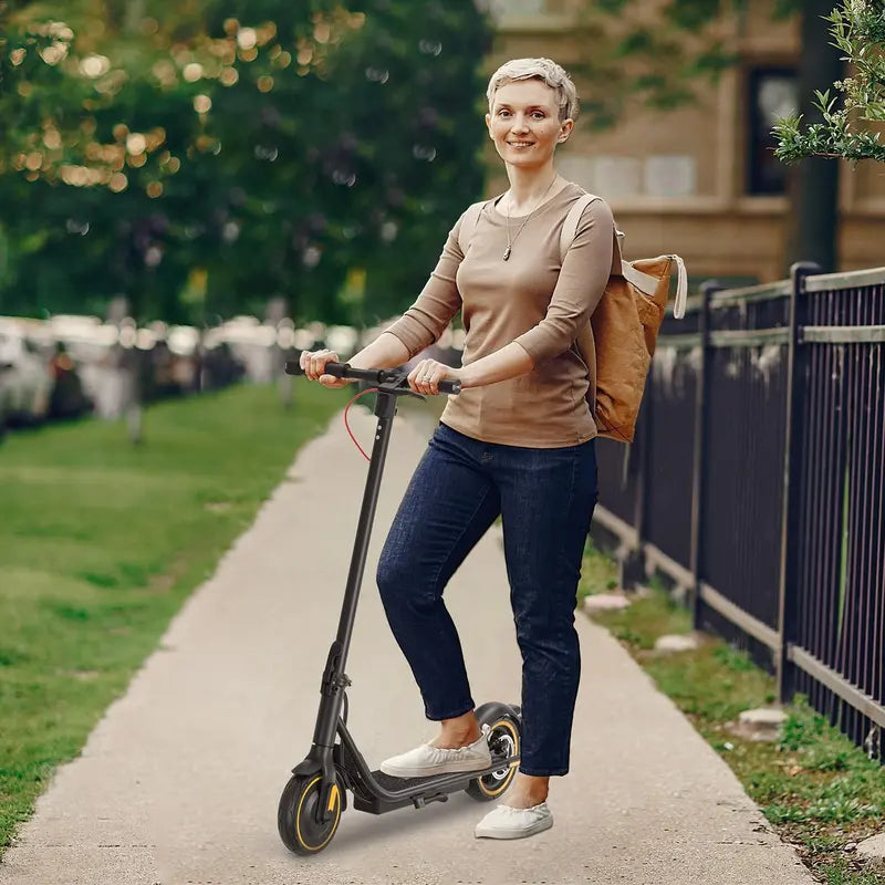 500W Electric Scooter with 10 Tires - 19 MPH & 20 Miles Range Adult & Teen Folding Commuter Scooter, Dual Brakes and Smart APP