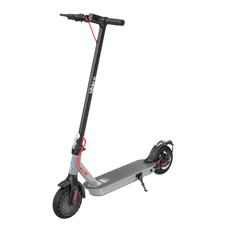 Adult Electric Scooter - Commuting Scooter with 350W Motor, 19 MPH Top Speed, 17 Miles Long Range, 8.5" Tires, Double Braking System, Rear Suspension, App Control & Bright LED Lights, Portable Folding Design