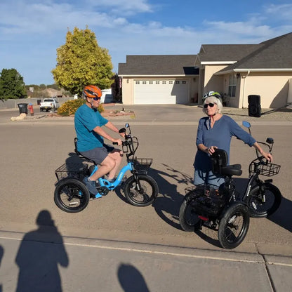 Foldable Electric Tricycle for Seniors & Adults, Low Step-Thru 3-Wheel E-Bike with 1200W Peak Motor, 624Wh Battery, 18"x3.0 Fat Tires, Rear Differential, Pedal-Assist & Throttle