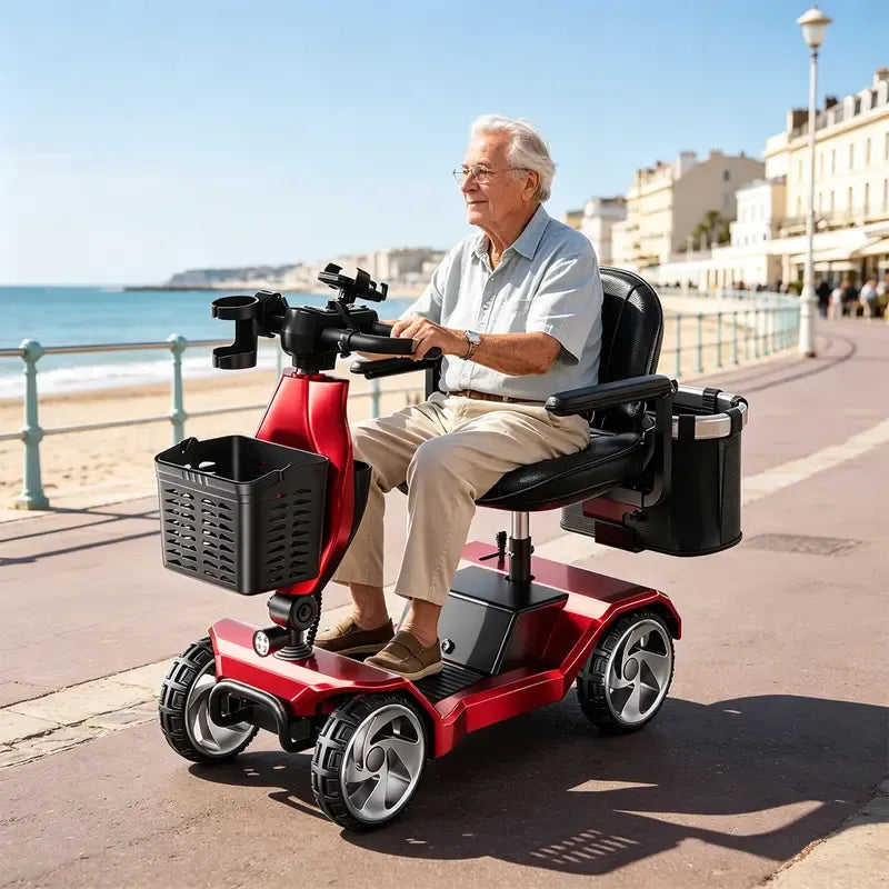 Foldable Motorized Commuter Scooter for Adults Dual 250W hub motors (500W total)
