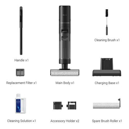 H12 Pro FlexReach Lite Cordless Wet Dry Vacuum Cleaner – Smart Floor Washer & Mop for Hard Floors with Edge-to-Edge Cleaning & Hot Air Drying
