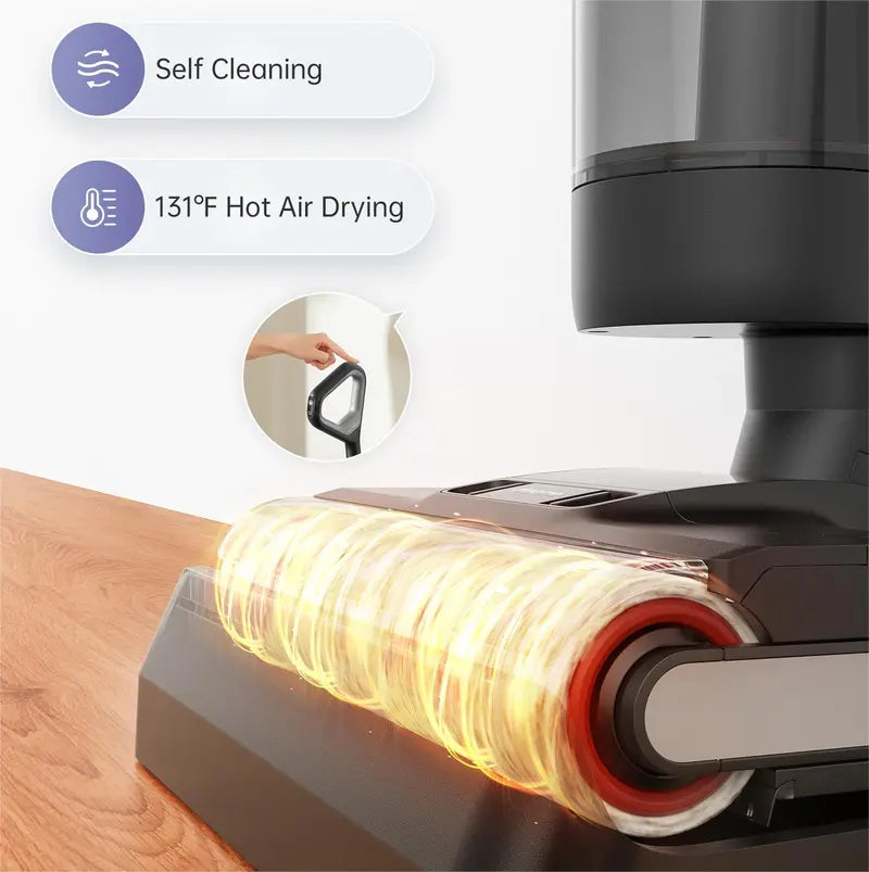 H12 Pro FlexReach Lite Cordless Wet Dry Vacuum Cleaner – Smart Floor Washer & Mop for Hard Floors with Edge-to-Edge Cleaning & Hot Air Drying