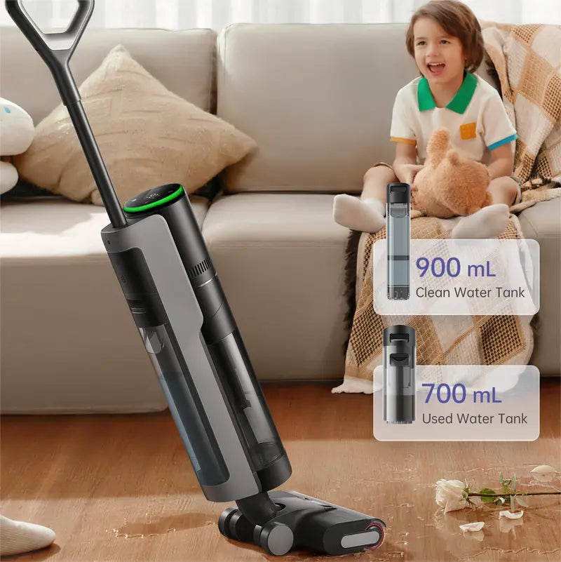 H12 Pro FlexReach Lite Cordless Wet Dry Vacuum Cleaner – Smart Floor Washer & Mop for Hard Floors with Edge-to-Edge Cleaning & Hot Air Drying