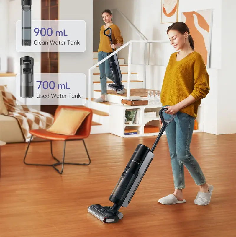 H12 Pro FlexReach Lite Cordless Wet Dry Vacuum Cleaner – Smart Floor Washer & Mop for Hard Floors with Edge-to-Edge Cleaning & Hot Air Drying