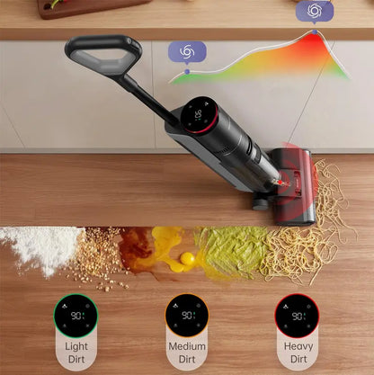 H12 Pro FlexReach Lite Cordless Wet Dry Vacuum Cleaner – Smart Floor Washer & Mop for Hard Floors with Edge-to-Edge Cleaning & Hot Air Drying