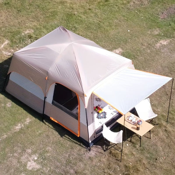 One Thickened Tent Suitable for Multiple People, a Spacious Canopy for Family Camping Outdoors