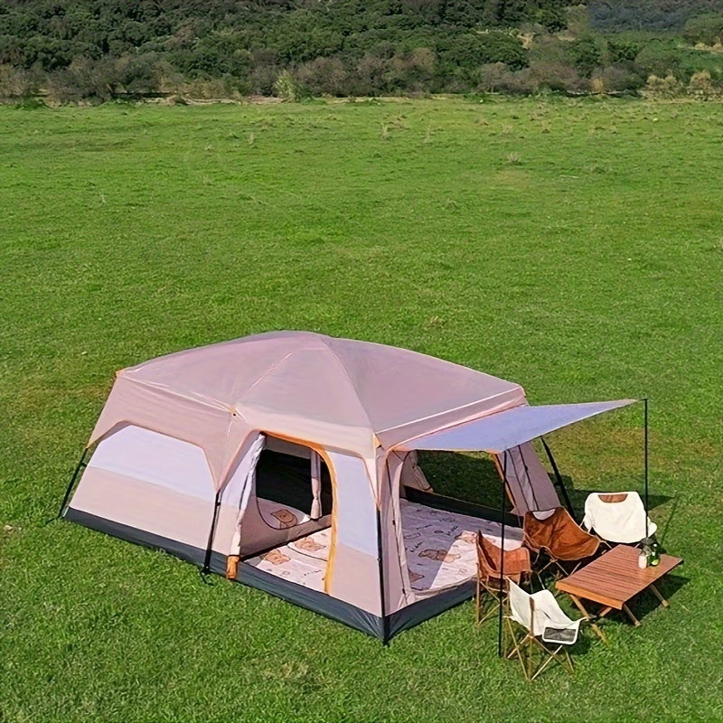 One Thickened Tent Suitable for Multiple People, a Spacious Canopy for Family Camping Outdoors