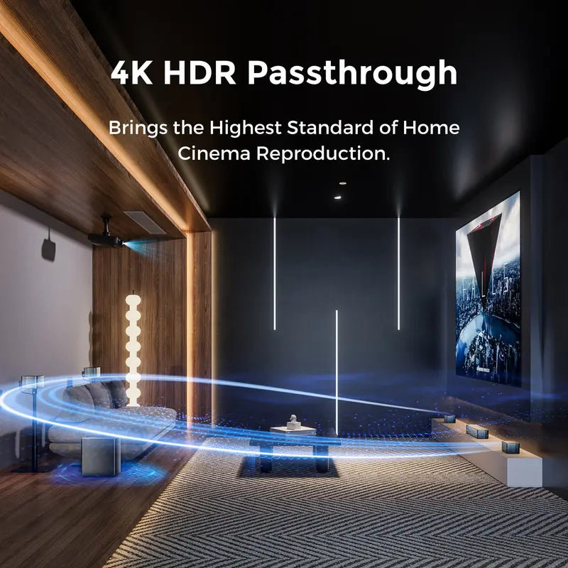 Poseidon D80 BOOM 7.1ch Dolby Atmos TV Soundbar System – 2025 Home Theater with 4 Wired Surround Speakers, Subwoofer, 12 Bass Settings, HDMI eARC, Bluetooth & App Control