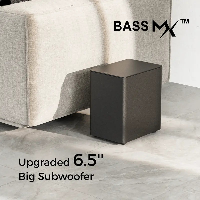 Poseidon D80 BOOM 7.1ch Dolby Atmos TV Soundbar System – 2025 Home Theater with 4 Wired Surround Speakers, Subwoofer, 12 Bass Settings, HDMI eARC, Bluetooth & App Control