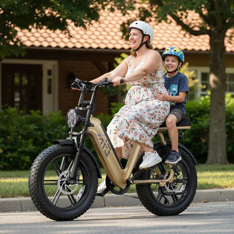 R7 Moped-Style Electric Bike for Adults, 1500W Peak Motor & 90 Nm Torque E-Bike, 48V 15Ah Battery, Fat Tires, Hydraulic Disc Brakes, Bluetooth App, Commuter Power