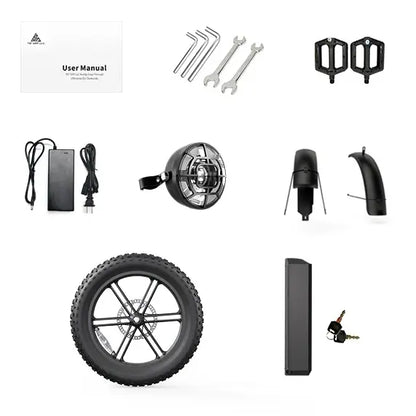 R7 Moped-Style Electric Bike for Adults, 1500W Peak Motor & 90 Nm Torque E-Bike, 48V 15Ah Battery, Fat Tires, Hydraulic Disc Brakes, Bluetooth App, Commuter Power