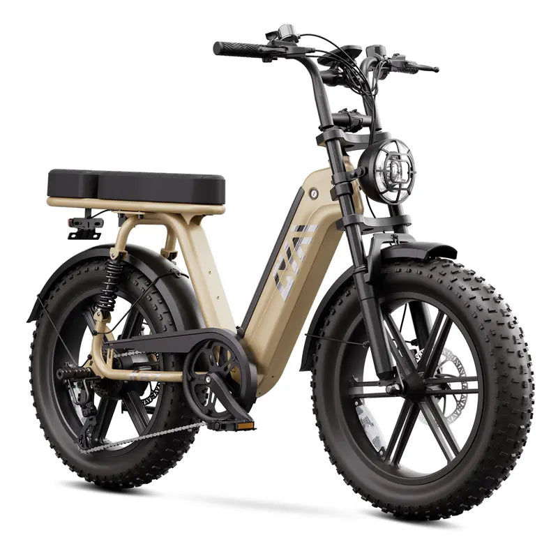 R7 Moped-Style Electric Bike for Adults, 1500W Peak Motor & 90 Nm Torque E-Bike, 48V 15Ah Battery, Fat Tires, Hydraulic Disc Brakes, Bluetooth App, Commuter Power