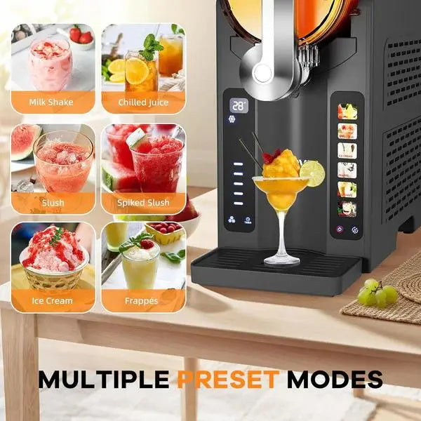 Slushie Machine for Home, 70 oz Frozen Drink & Margarita Maker with 3 Smart Presets, Auto-Clean & One-Touch Dispense, Countertop Slushy Machine for Frappe, Milkshake & Cocktails