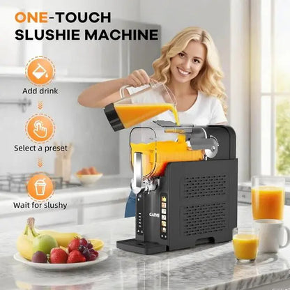 Slushie Machine for Home, 70 oz Frozen Drink & Margarita Maker with 3 Smart Presets, Auto-Clean & One-Touch Dispense, Countertop Slushy Machine for Frappe, Milkshake & Cocktails