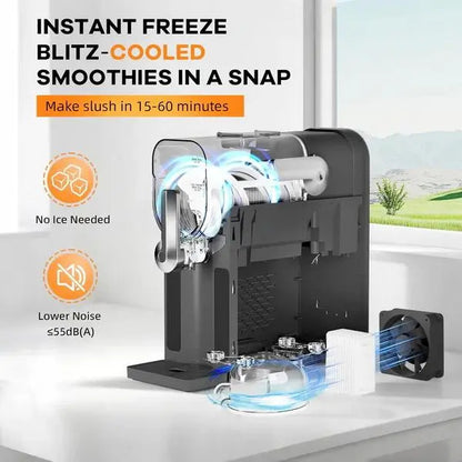 Slushie Machine for Home, 70 oz Frozen Drink & Margarita Maker with 3 Smart Presets, Auto-Clean & One-Touch Dispense, Countertop Slushy Machine for Frappe, Milkshake & Cocktails