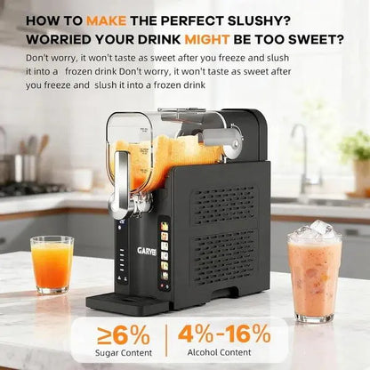 Slushie Machine for Home, 70 oz Frozen Drink & Margarita Maker with 3 Smart Presets, Auto-Clean & One-Touch Dispense, Countertop Slushy Machine for Frappe, Milkshake & Cocktails