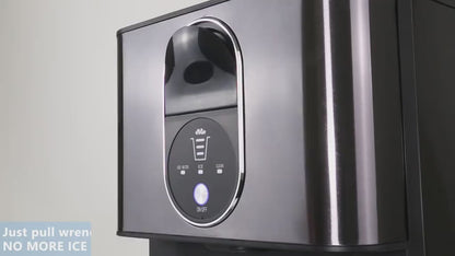 Nugget Ice Maker Countertop, 44lbsDay Pebble Ice Machine with 3.3lbs Storage, 15 Mins Quick Freeze, Self-Cleaning Chewable Sonic Ice Maker for Home Bar, Cocktails & Iced Coffee
