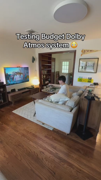 Poseidon D80 BOOM 7.1ch Dolby Atmos TV Soundbar System – 2025 Home Theater with 4 Wired Surround Speakers, Subwoofer, 12 Bass Settings, HDMI eARC, Bluetooth & App Control