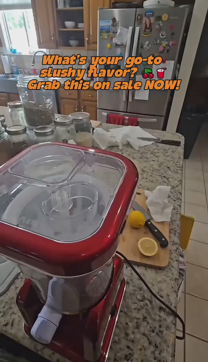 Slushy Machine for Home, 34oz Countertop Margarita & Frozen Drink Maker, Food-Grade Slushie Machine for DIY Smoothies, Cocktails & Kids Parties