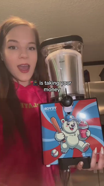 Slushy Machine for Home, 34oz Countertop Margarita & Frozen Drink Maker, Food-Grade Slushie Machine for DIY Smoothies, Cocktails & Kids Parties