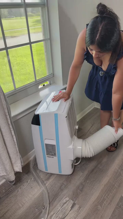 14,000 BTU Portable Air Conditioner, Cools up to 750 Sq.Ft, 3-in-1 Quiet Room AC Unit with Dehumidifier & Fan, Remote Control, 24H Timer & Window Kit for Bedroom, Home, Office